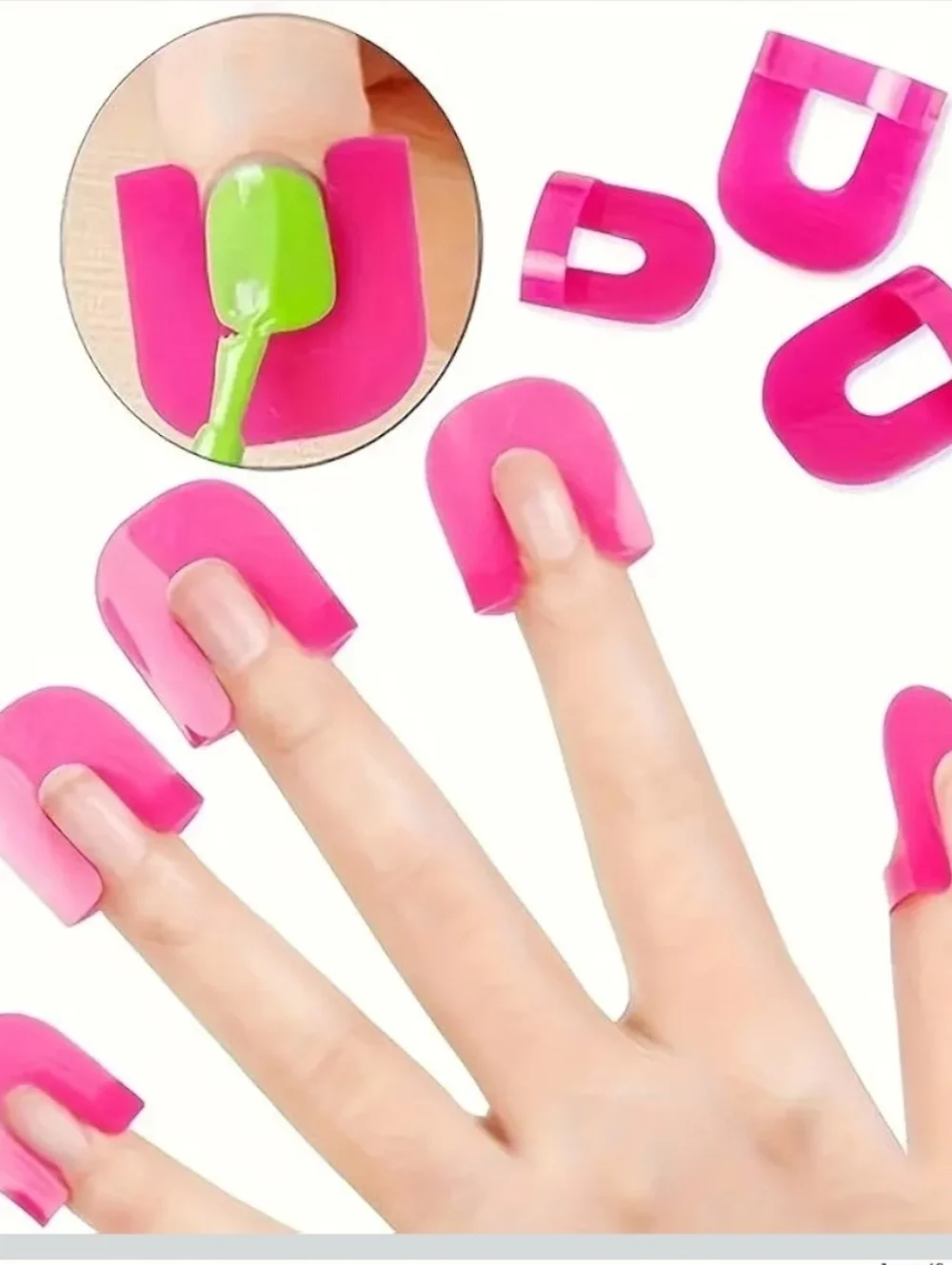 26PCS Reusable Nail Polish Protectors, Anti-Stain Soft Plastic Edge Protectors - Picture 5 of 5